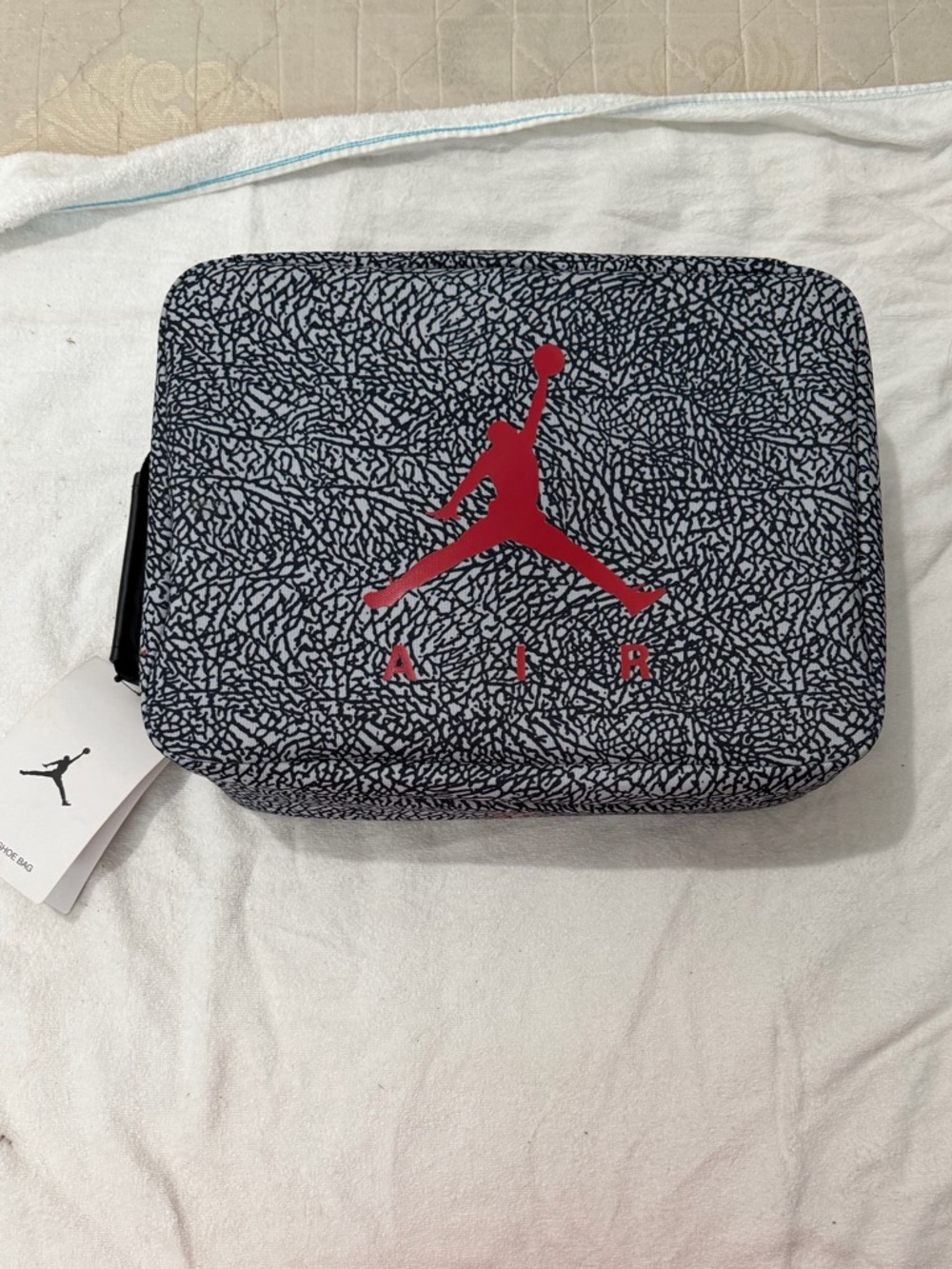 Jordan Toiletry Bag in Black, Gray and Red with Jumpman